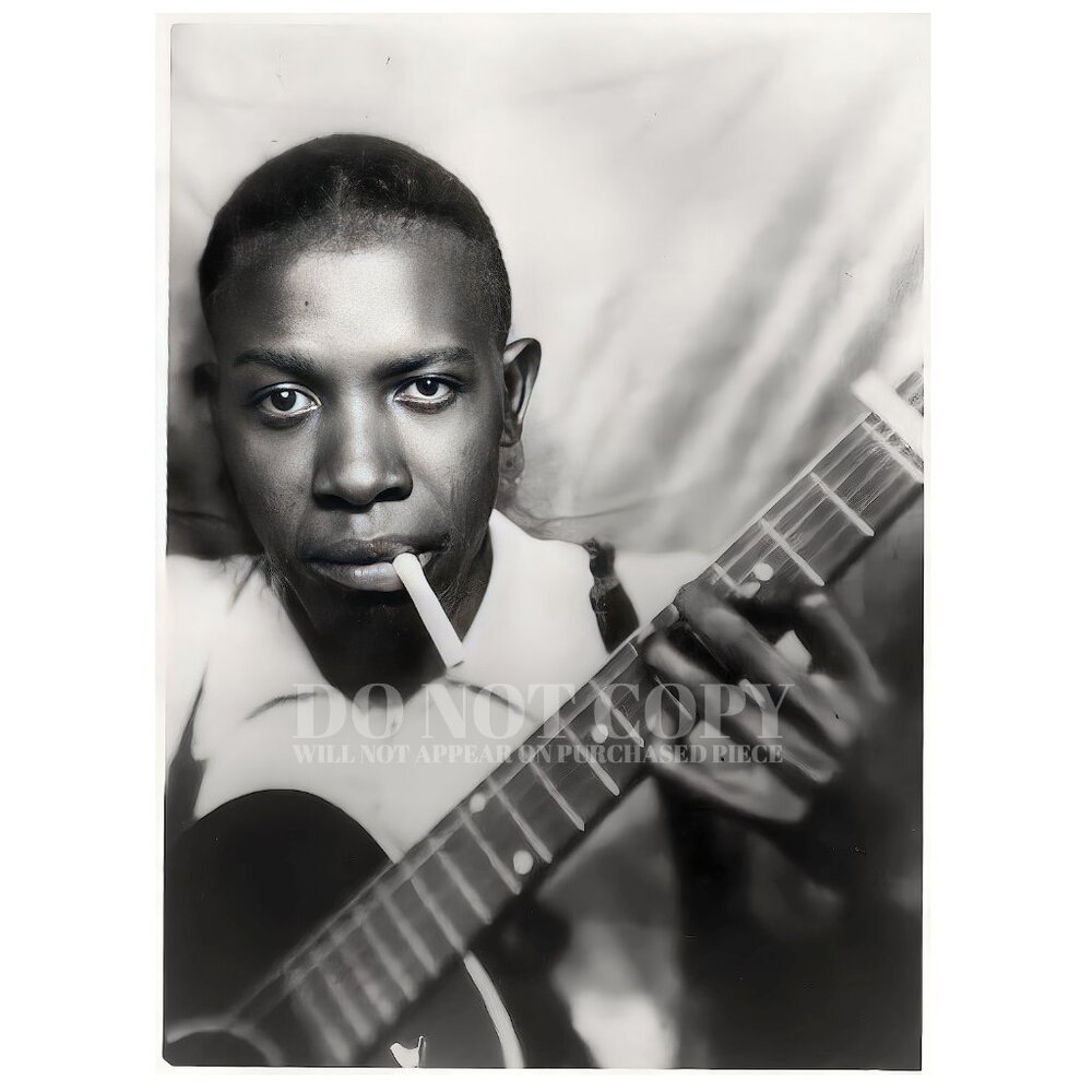 Robert Johnson Photograph 11 X 16 | RARE Photo Booth Portrait | Poster Art Print